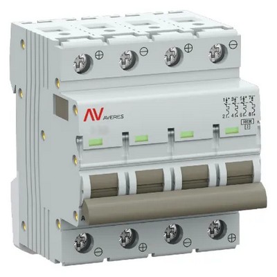     AV-10 DC, 4-, 16 A,  C, 10kA EKF AVERES