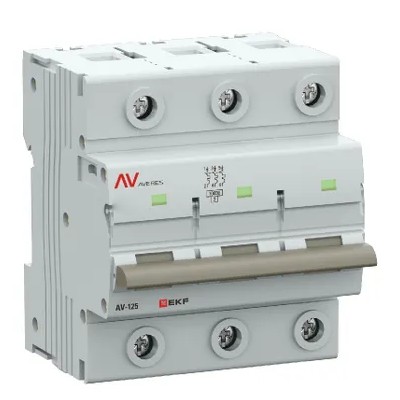   AV-125, 3-, 63 A,  C, 10kA EKF AVERES